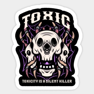 spider toxic Sticker